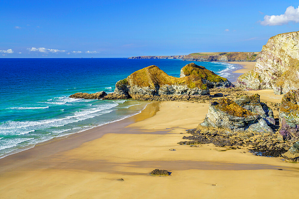 Whipsiderry Beach, Newquay, Cornwall, England, United Kingdom, Europe