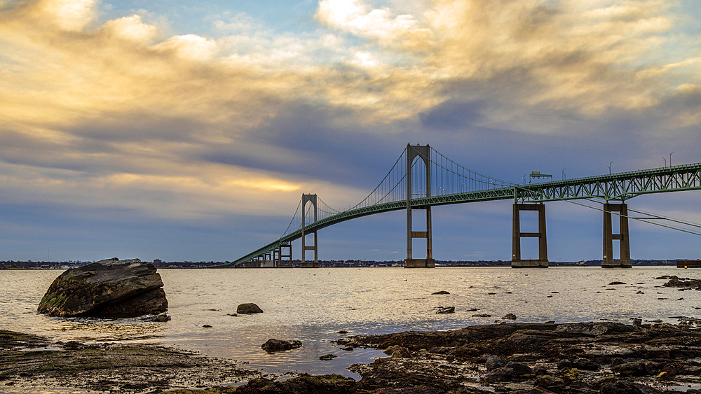 Newport Pell Bridge at Dawn