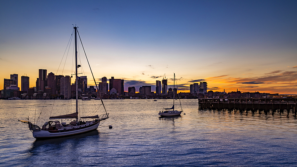 Sunset from East Boston Pier