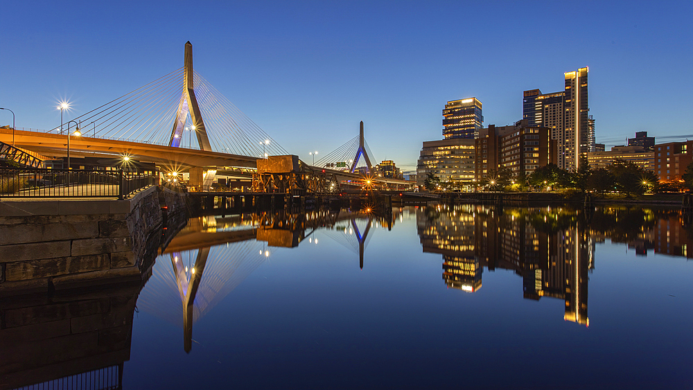 Boston Zakim Bunker Hill Bridge Reflection