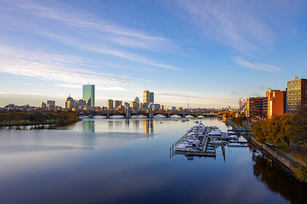 Boston Skyline with Longfellow Bridge