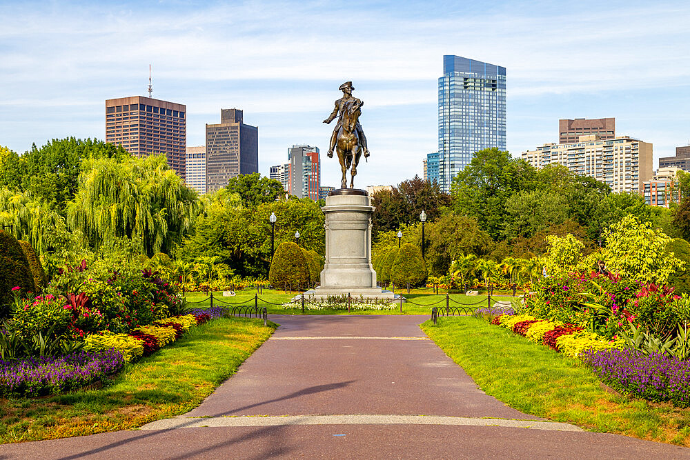 George Washington Statue in Boston Public Gardens