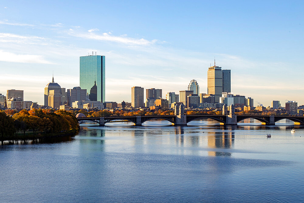 Boston Skyline with Longfellow Bridge