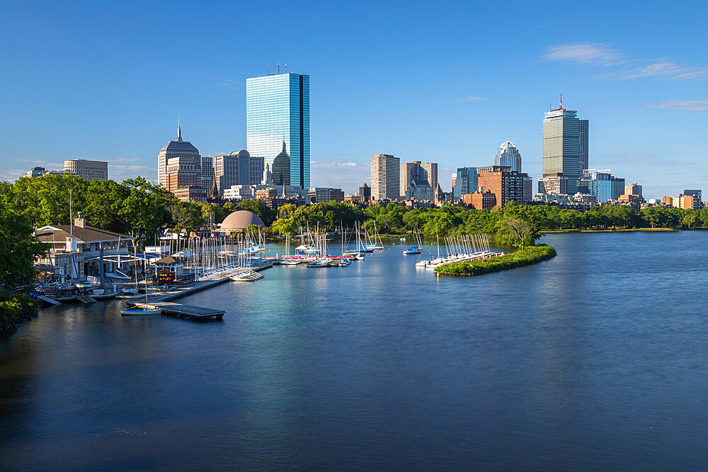 Boston Skyline at Sunrise over the Charles River