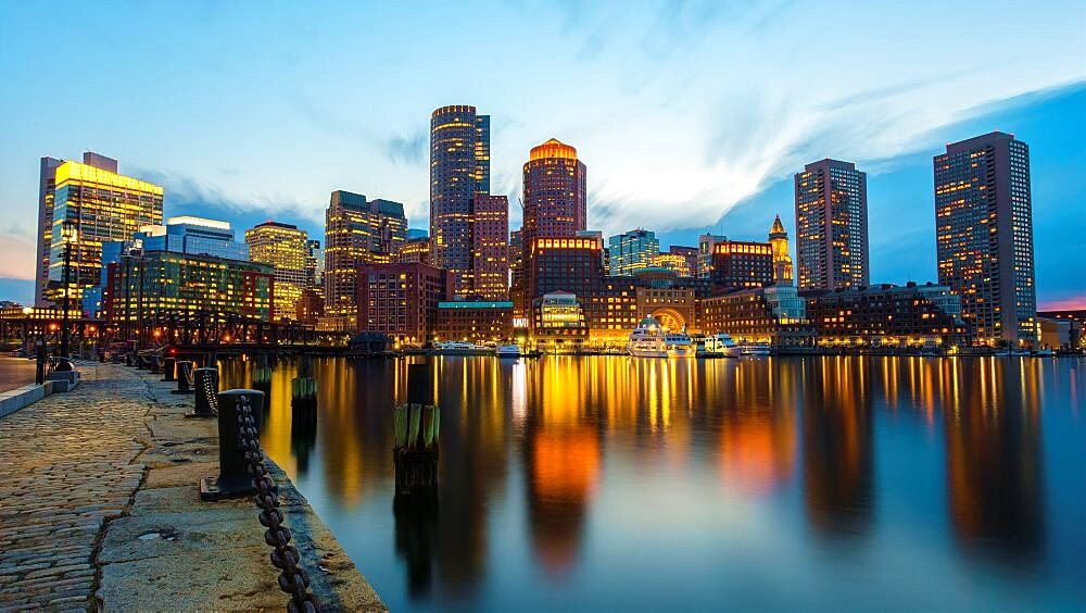 Boston Waterfront Reflection