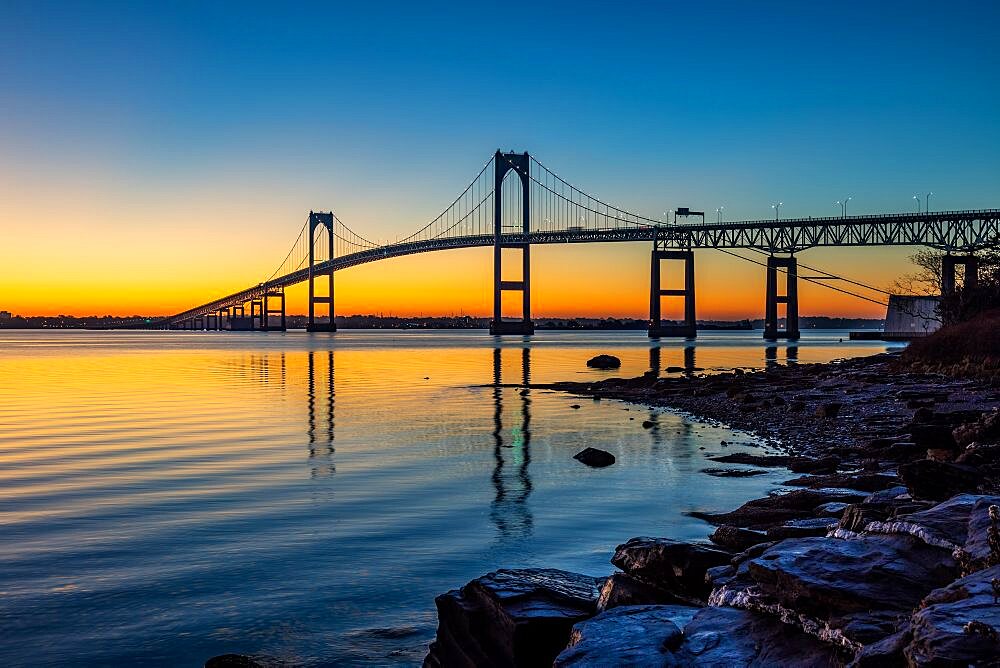 Newport Pell Bridge at Sunrise