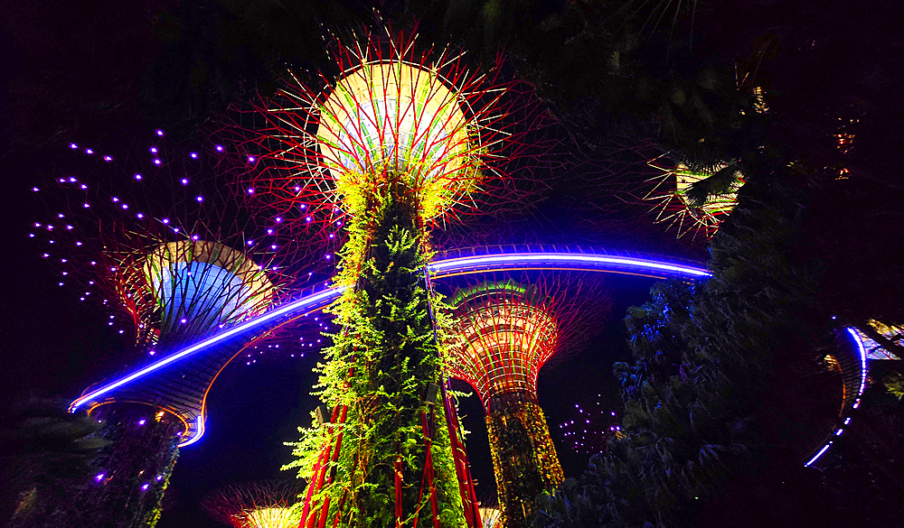 Gardens By The Bay light show, Singapore