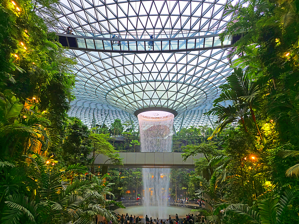 Jewel Changi Airport (interior gardens), Singapore