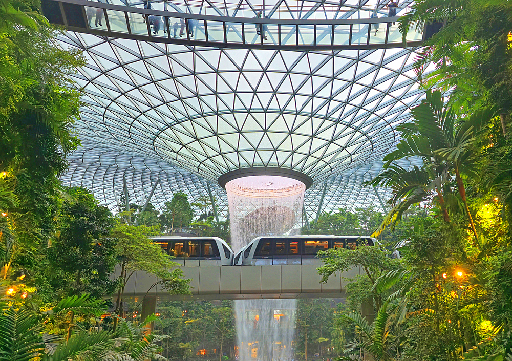 Jewel Changi Airport (interior gardens), Singapore