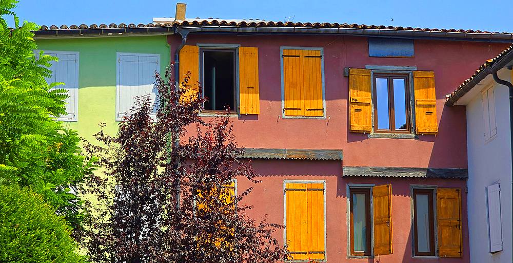 Medieval architecture, Mirepoix, Ariege, France