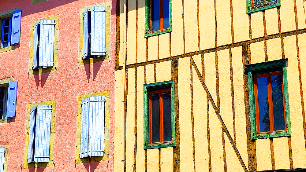 Medieval architecture, Mirepoix, Ariege, France