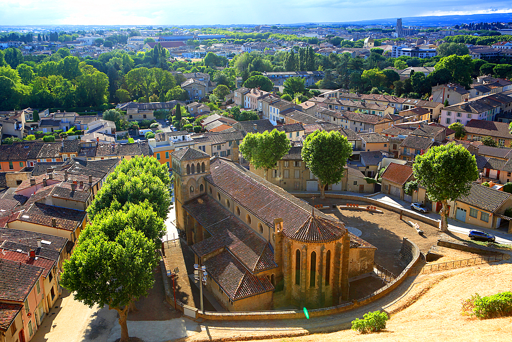 Carcassonne at sunset, France