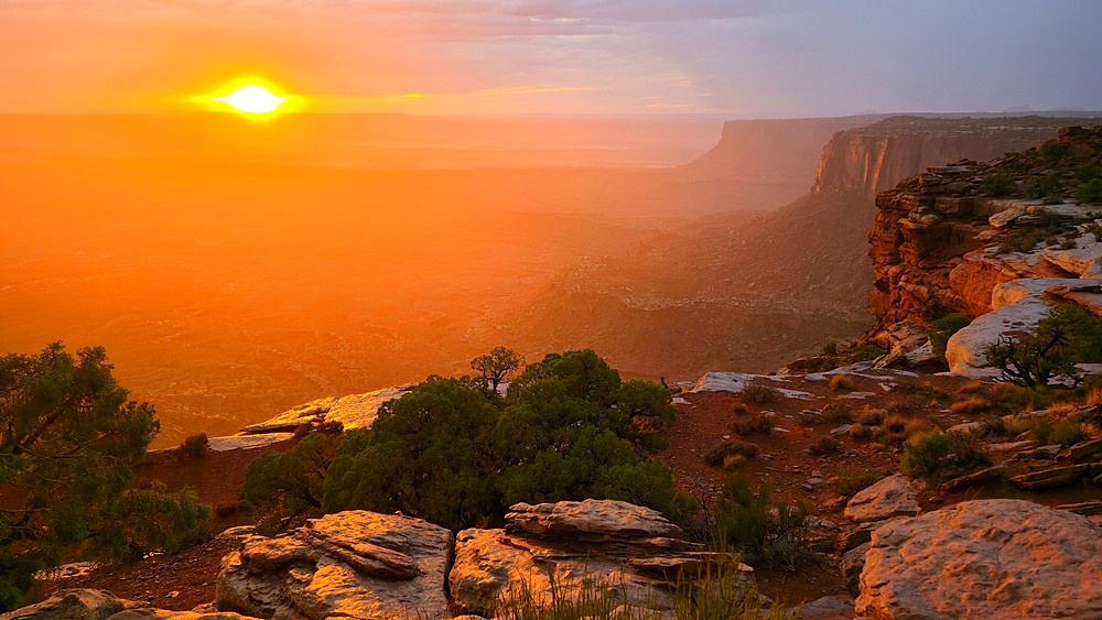 Sunset from Grand View Point, Canyonlands, Utah, USA