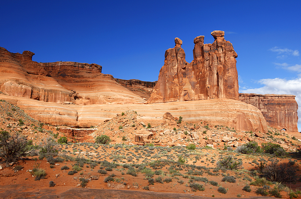 Three Gossips, Arches National Park, Utah, United States of America, North America