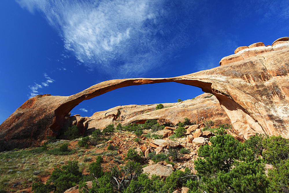 Landscape Arch, Arches National Park, Utah, United States of America, North America