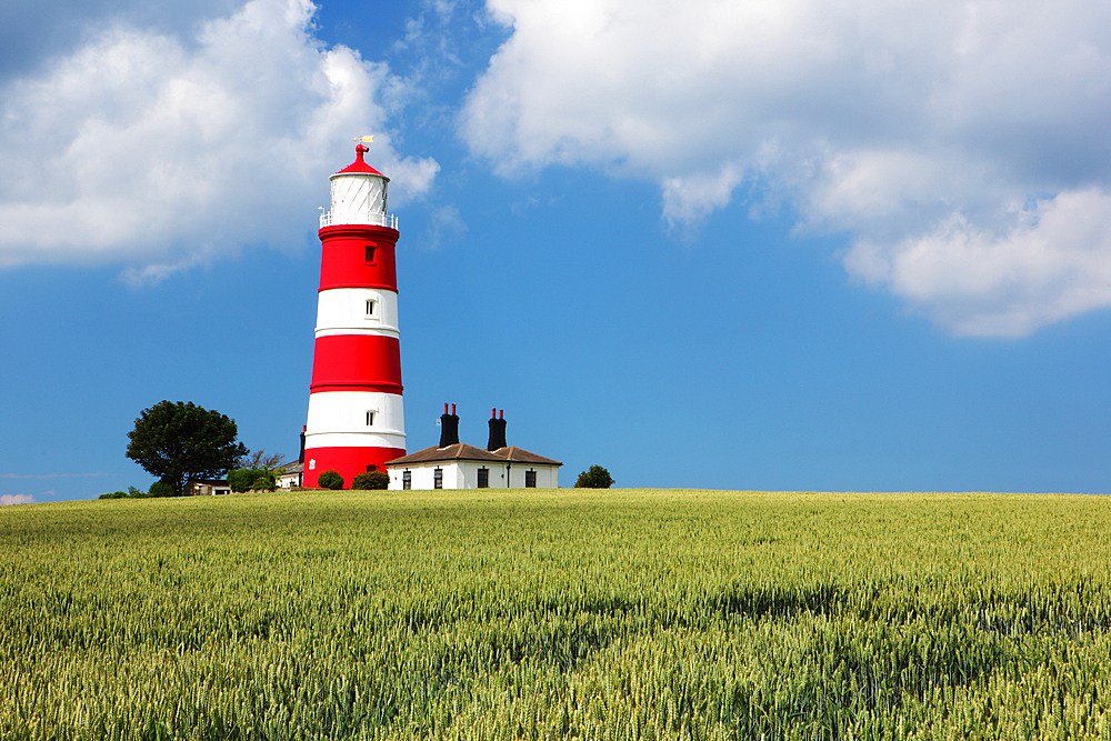 Happisburgh Lighthouse, Norfolk, England, United Kingdom, Europe