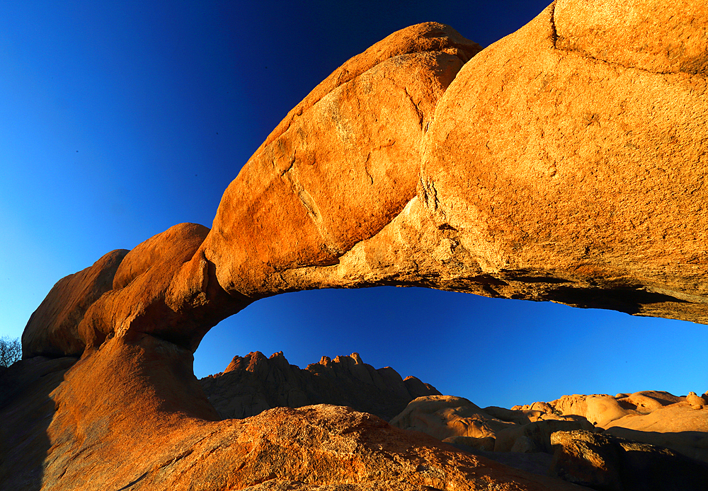 Spitzkoppe rock arch, Damaraland, Namibia, Africa