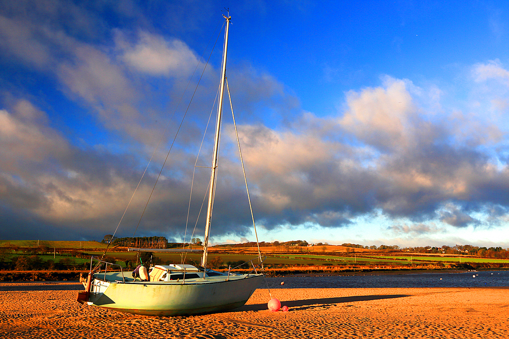 Boats at Alnmouth, Northumberland, England, United Kingdom, Europe