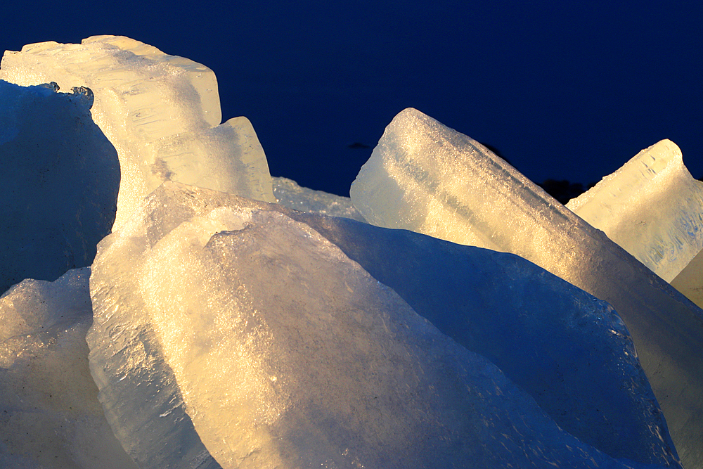 Icebergs, Jokulsarlon Glacier Lagoon, Vatnajokull National Park, southern Iceland, Polar Regions