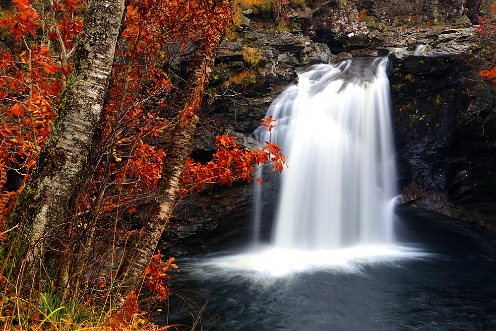 Fossach Falls near Loch Lomond, Loch Lomond and The Trossach National Park, Scotland, United Kingdom, Europe