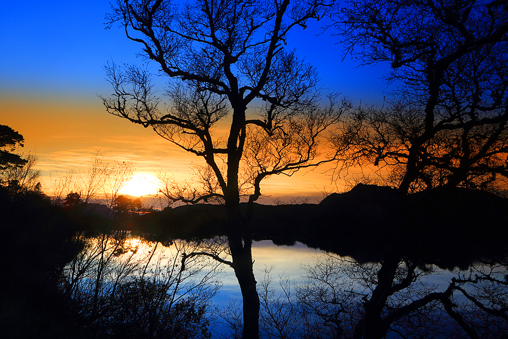 Sunset near Ullapool, Ross and Cromarty, Highland, Scotland, United Kingdom