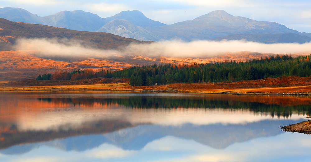 Loch Chroisg and mountains