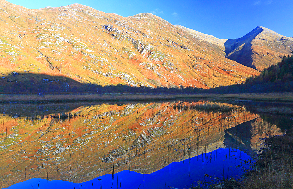 Reflections in Loch Shiel, Glenshiel, Highland, Scotland