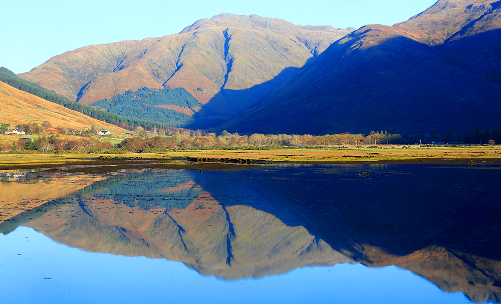 Reflections on Loch Duich, Invershiel, Highland Scotland