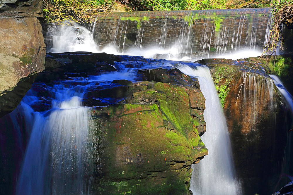 Aberdulais Falls, Neath Valley, West Glamorgan, South Wales, United Kingdom