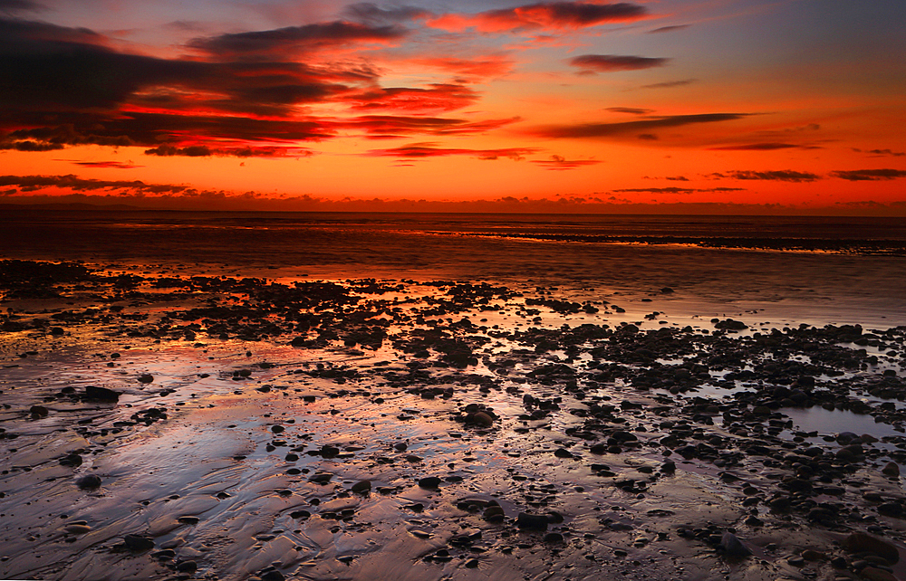 River Ogmore estuary, Ogmore-by-Sea, Bridgend, South Wales, United Kingdom