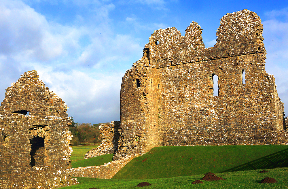 Ogmore Castle near Bridgend, South Wales