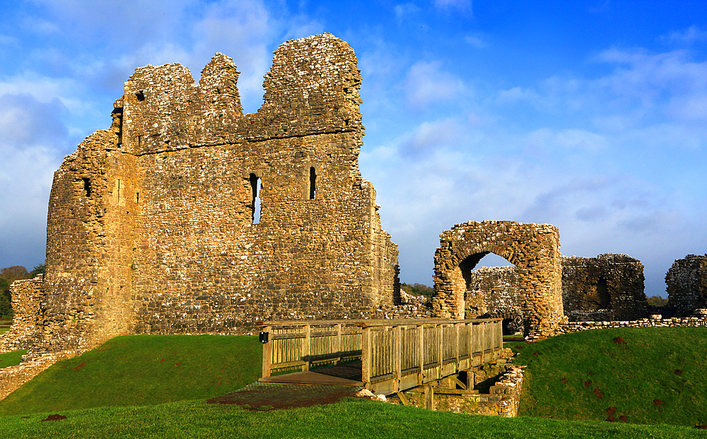 Ogmore Castle near Bridgend, South Wales, United Kingdom