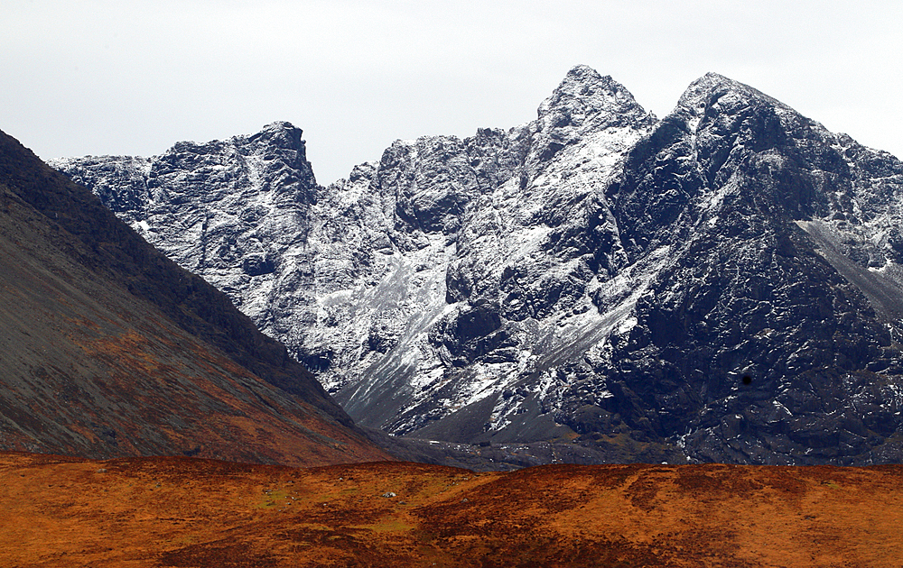 Cullin Hills in winter, Isle of Skye, Scotland, UK