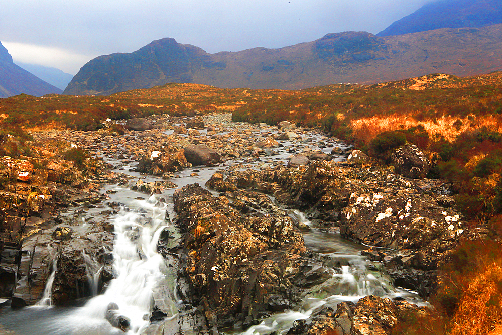 Allt Dearg Mor and Cullin Hills from near Sligachan, Isle of Skye, Scotland