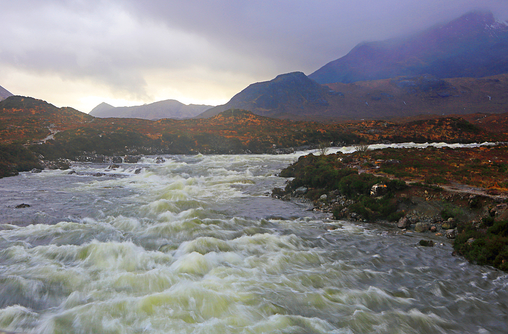 Allt Dearg Mor and Cullin Hills from near Sligachan, Isle of Skye, Scotland