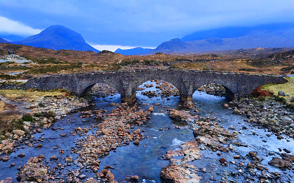 Sligachan Old Bridge and Cullin Hills, Isle of Skye, Scotland