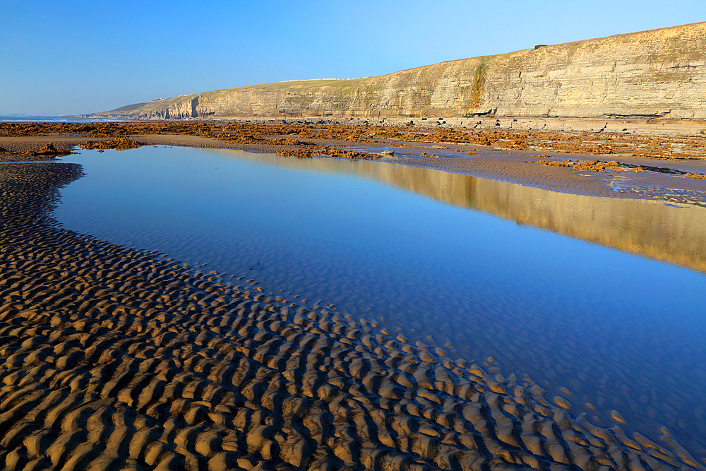 Dunraven Bay (Southerndown Beach), Glamorgan Heritage Coast, Wales, United Kingdom, Europe