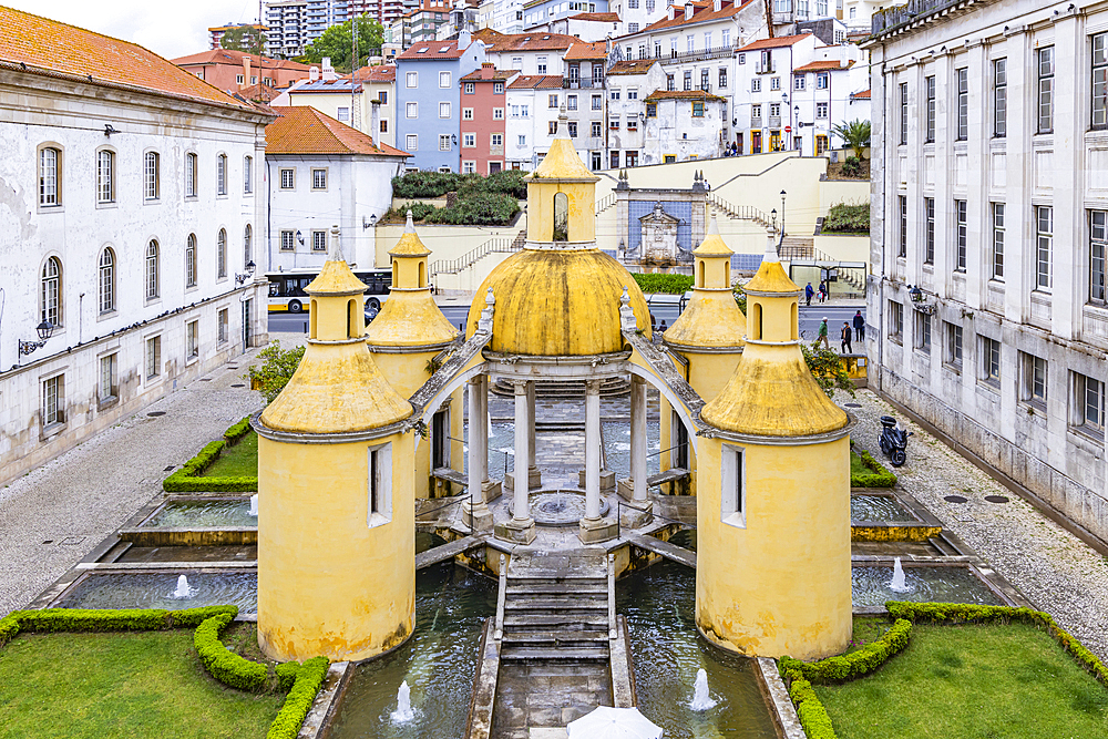 Europe, Portugal, Coimbra. April 22, 2022. The Manga Cloister at the Church of Santa Cruz.