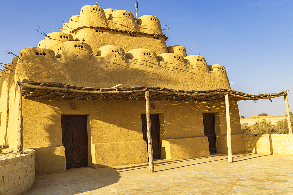 Faiyum Oasis, Egypt. Traditional desert building at Faiyum Oasis.