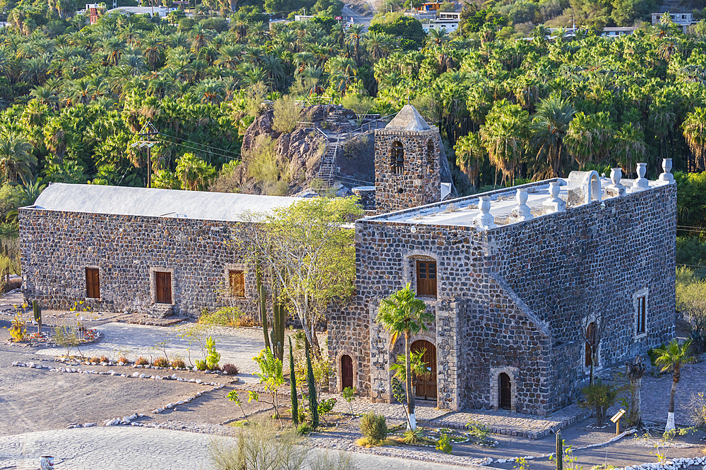 Mulege, Baja California Sur, Mexico. Mission Rosalia near Mulege in Baja.