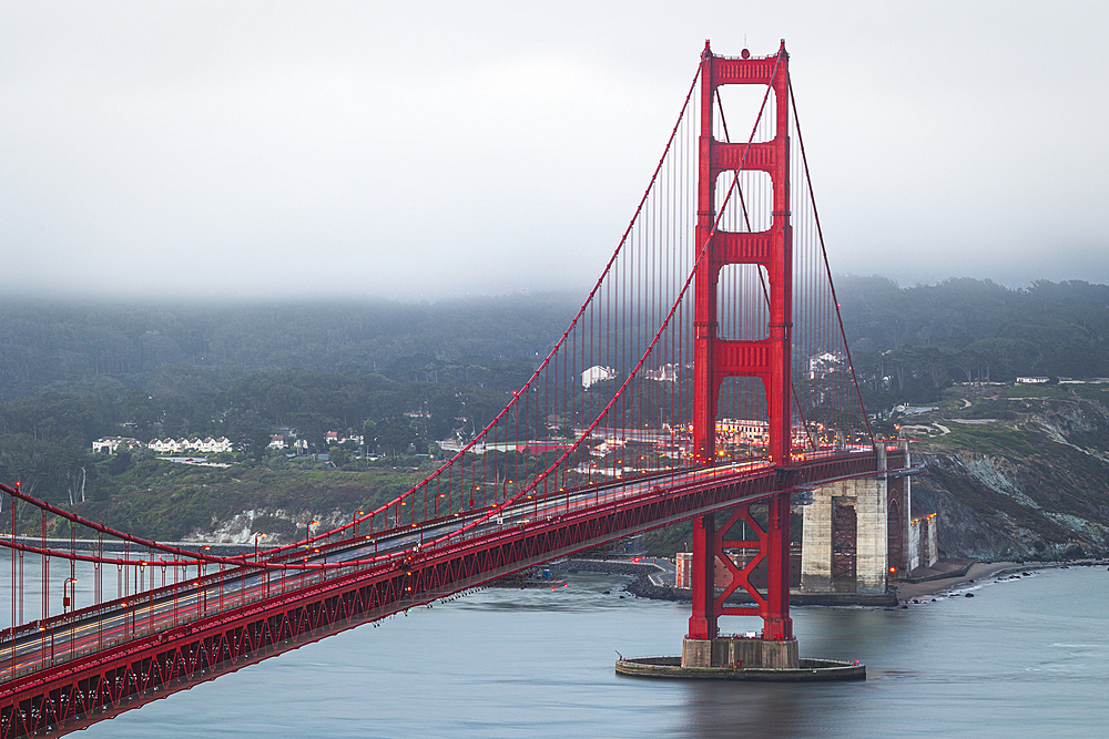 the iconic Golden Gate Bridge, San Francisco, California, United States of America