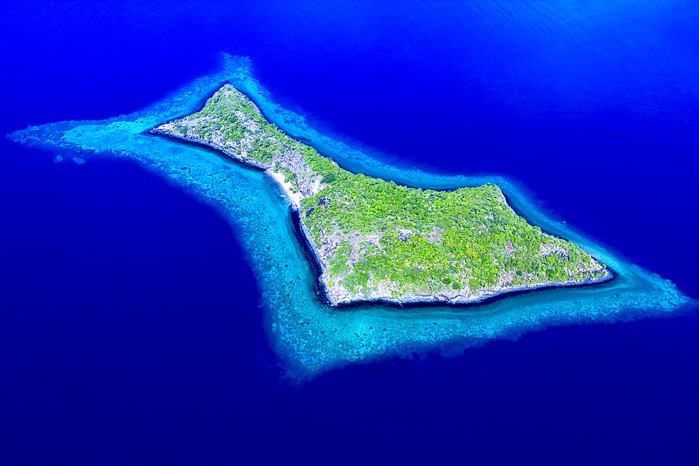 Andrema Island in the Mayotte lagoon Indian Ocean