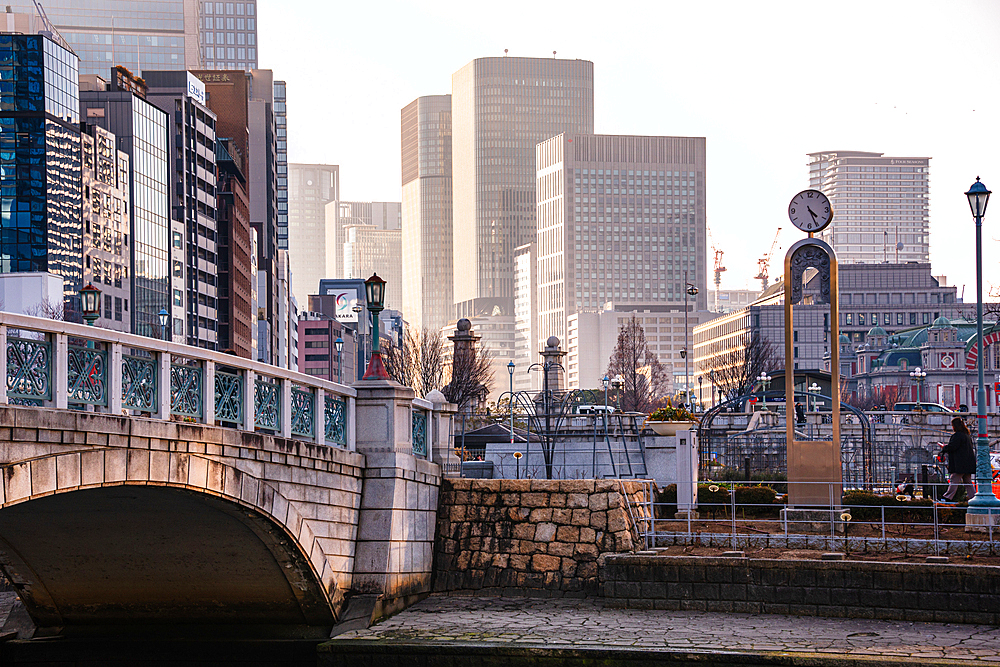 Nakanoshima in Osaka, Japan. A green Island park in the center of Osaka.