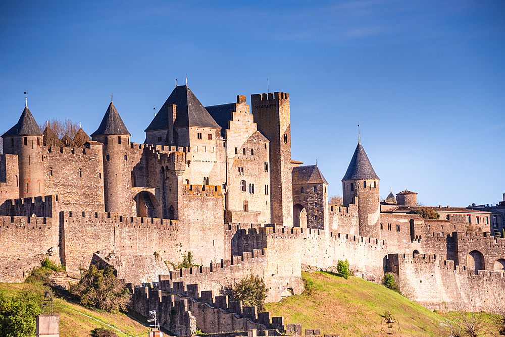 Medieval castle of Carcassonne, Languedoc-Roussillon, France