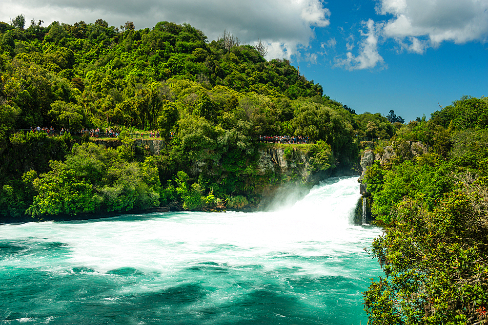 Huka falls on the Waikato River, Taupo, North Island, New Zealand