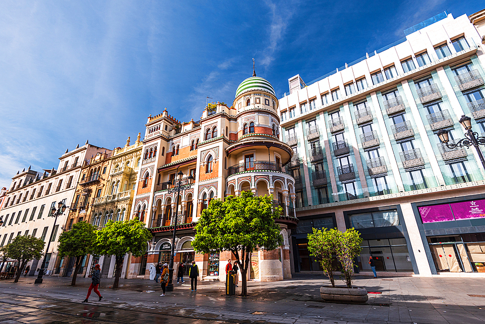 Edificio de La Adriatica, Seville, Andalusia, Spain, Europe