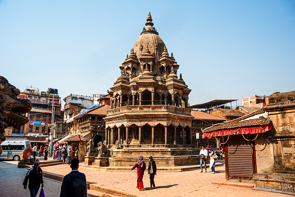 Chyasin Dega at Patan Durbar Square, UNESCO World Heritage Site, Lalitpur, Kathmandu, Nepal, Asia