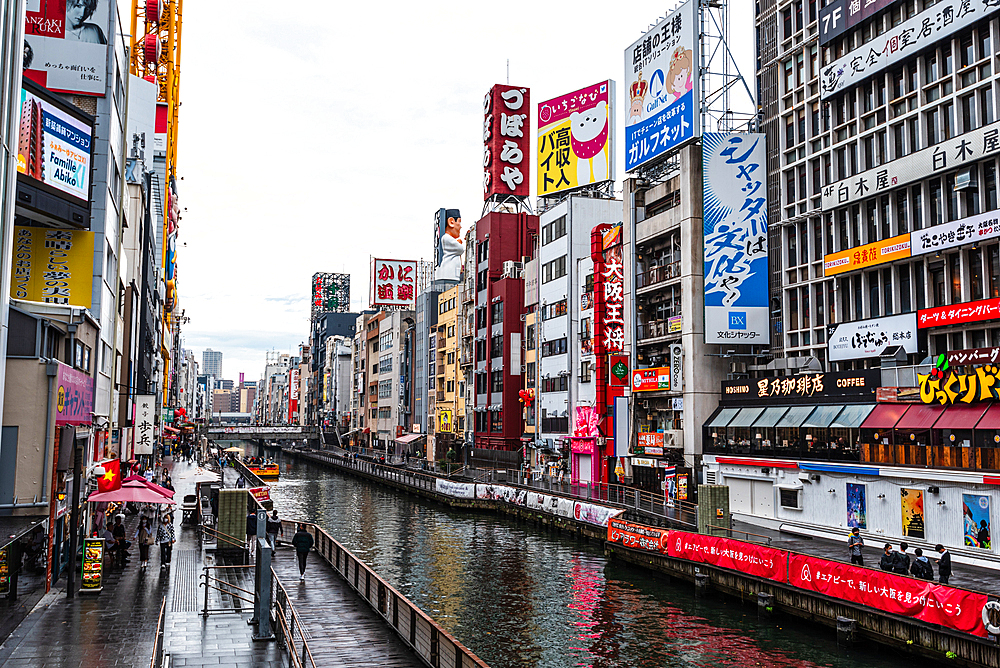 Dotonbori, Osaka, Honshu, Japan, Asia