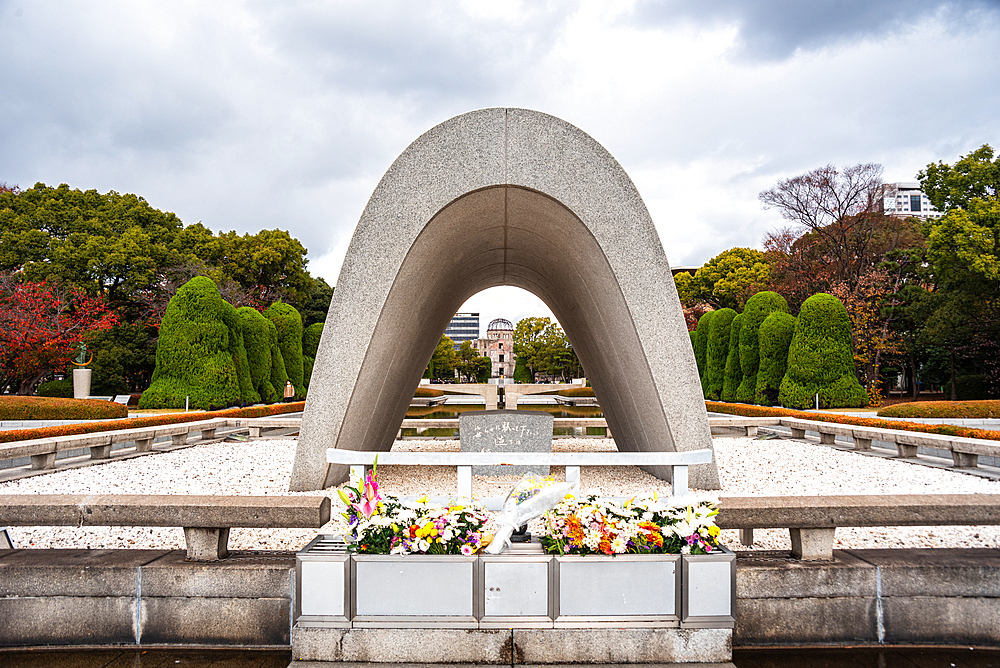 Flame of Peace, Hiroshima Peace Memorial, UNESCO World Heritage Site, Horoshima, Honshu, Japan, Asia