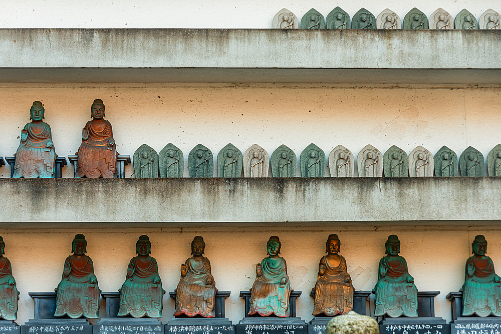 Buddha statues in a Zen Buddhist temple in Yoshino, Nara, Honshu, Japan, Asia